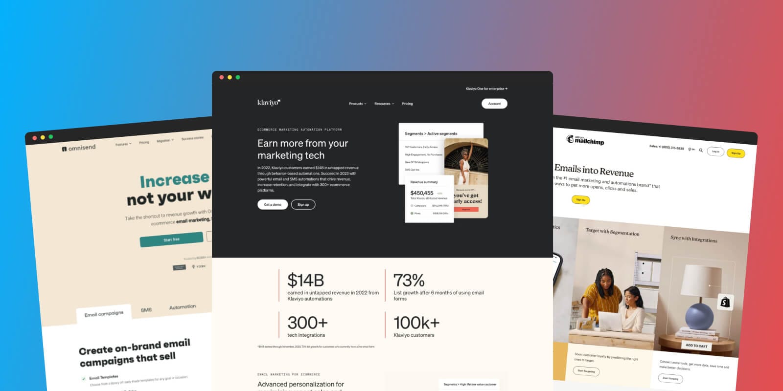 Klaviyo vs Mailchimp vs Omnisend – The Ultimate Email Marketing Showdown
