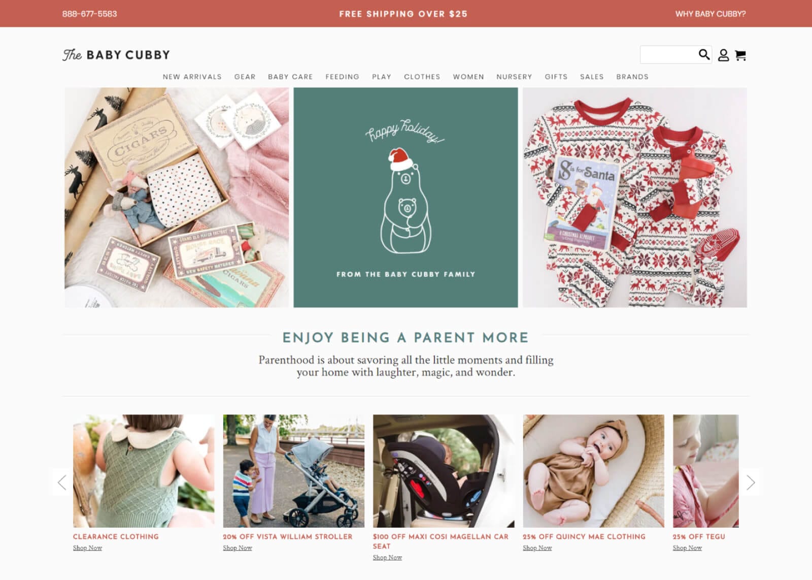 Baby Cubby website screenshot