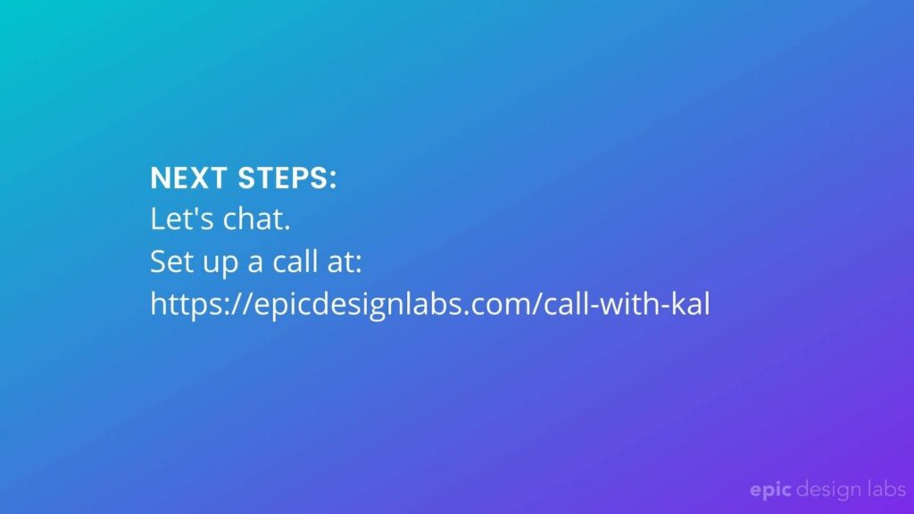 epic design labs next steps