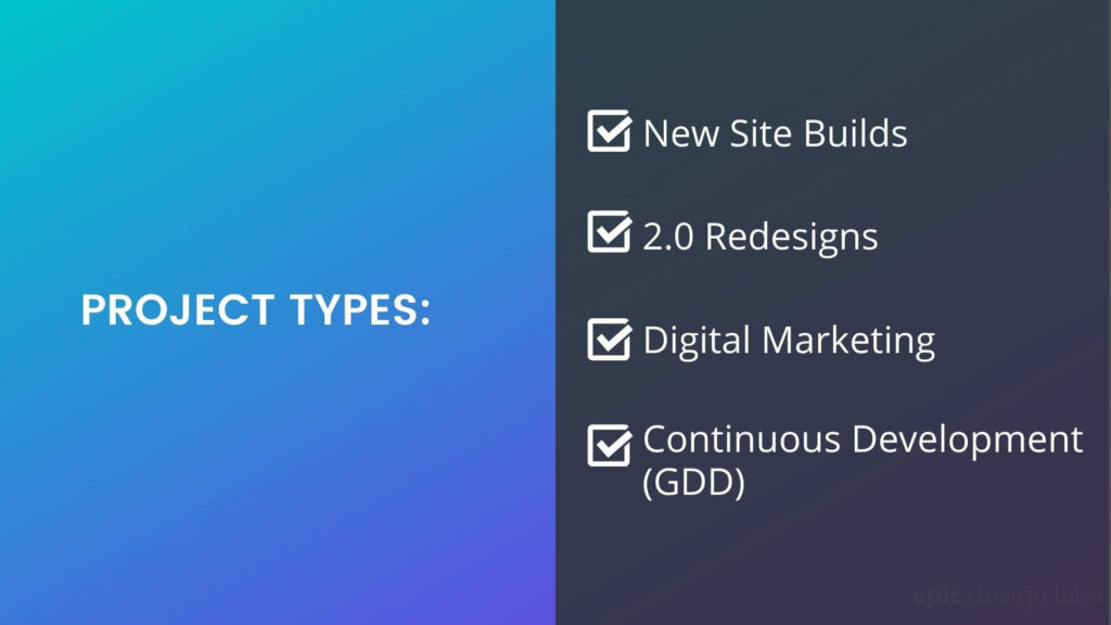 epic design labs project types