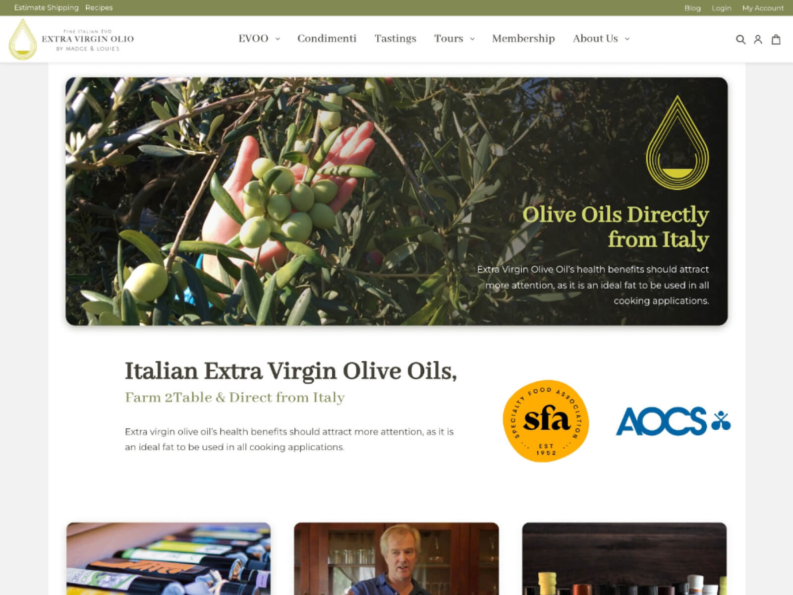 Extra Virgin Olio on BigCommerce