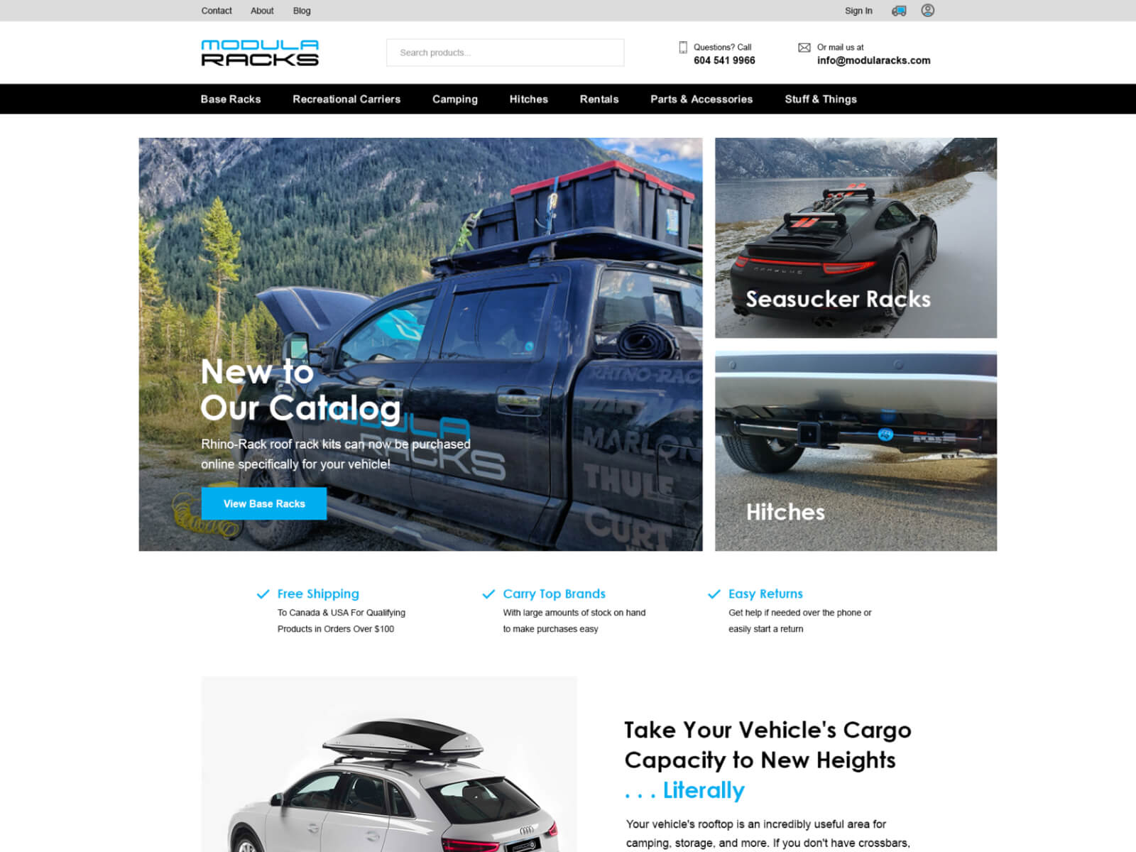 Modula Racks on BigCommerce