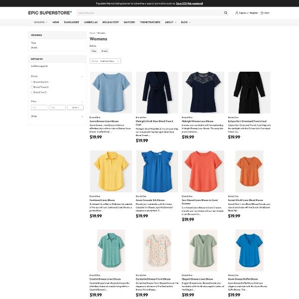 Epic Superstore Category